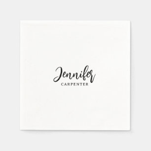 Guardanapo De Papel Profissional elegante moderno minimalista adicione