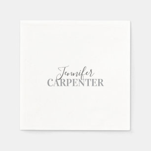 Guardanapo De Papel Profissional elegante moderno minimalista simples