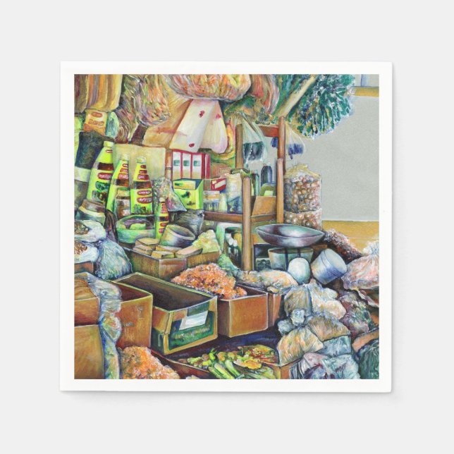 Guardanapo De Papel Promessas encantadoras do belo Tekka Center, Singa (Frente)