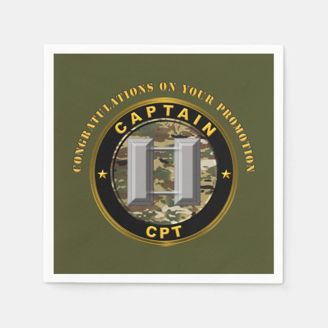 Guardanapo De Papel Promoção a Capitão CPT   (Frente)