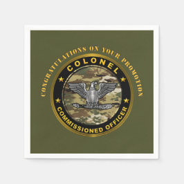 Guardanapo De Papel Promoção a Coronel COL