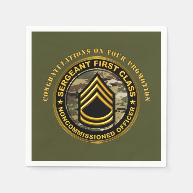 Guardanapo De Papel Promoção a Sargento de Primeira Classe SFC (Frente)