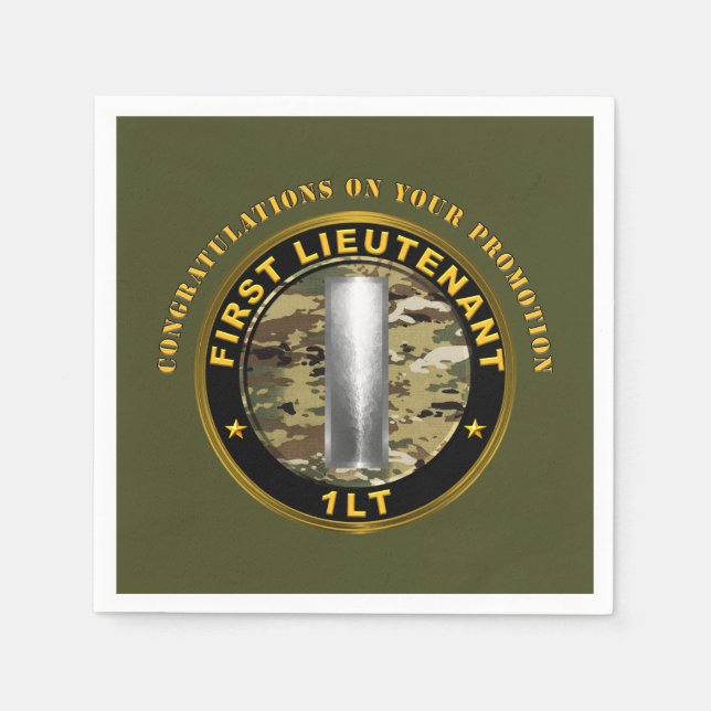 Guardanapo De Papel Promoção de 1º Tenente 1LT (Frente)