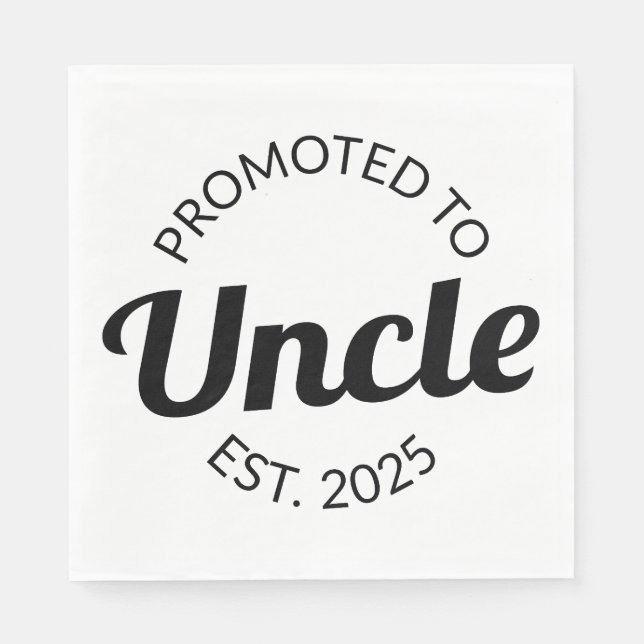 Guardanapo De Papel Promovido Ao Tio Est. 2025 I (Frente)