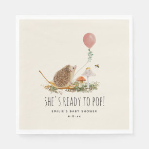 Guardanapo De Papel Pronta para Pop Mushroom Hedgehog Balloon Girl