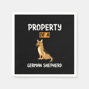 Guardanapo De Papel Propriedade De Arte Do Apekeeper De Um German shep
