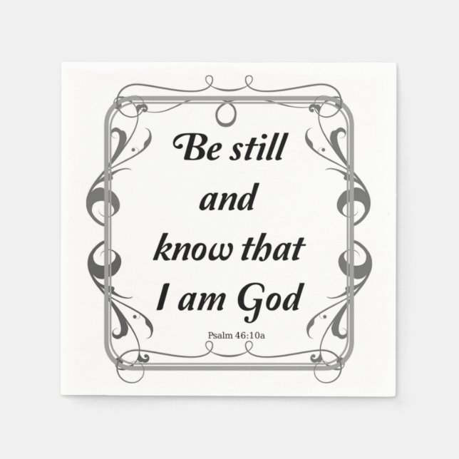 GUARDANAPO DE PAPEL PSALM 46-10 (Frente)