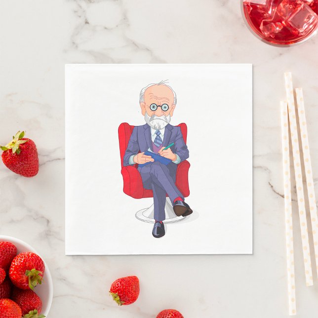 Guardanapo De Papel Psicólogo em Fato com Bloco de Notas (Criador carregado)