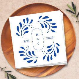 Guardanapo De Papel Puebla Mexicana Casamento Cocktail Napkin