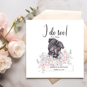 Guardanapo De Papel Pug Dog Wedktail Napkins