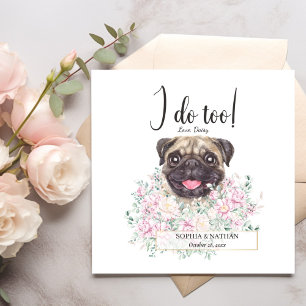 Guardanapo De Papel Pug Dog Wedktail Napkins