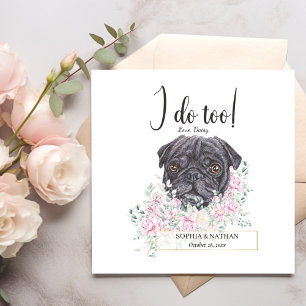 Guardanapo De Papel Pug Dog Wedktail Napkins