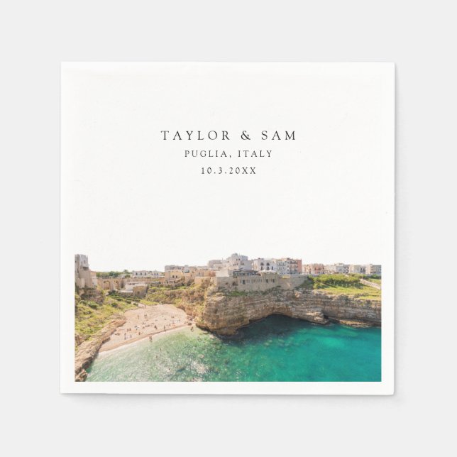 Guardanapo De Papel Puglia Wedktail Napkin (Frente)