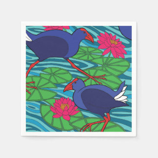 Guardanapo De Papel Pukeko bird napkin