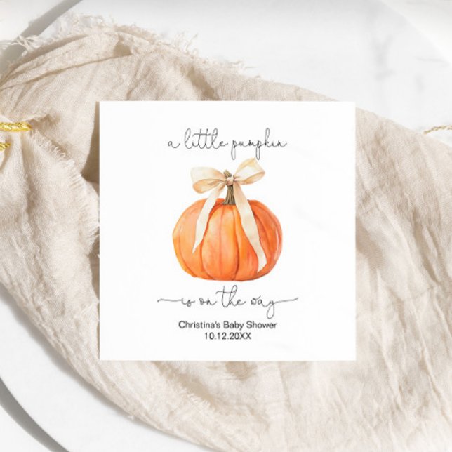 Guardanapo De Papel Pumpkin Arco Napkin (Criador carregado)