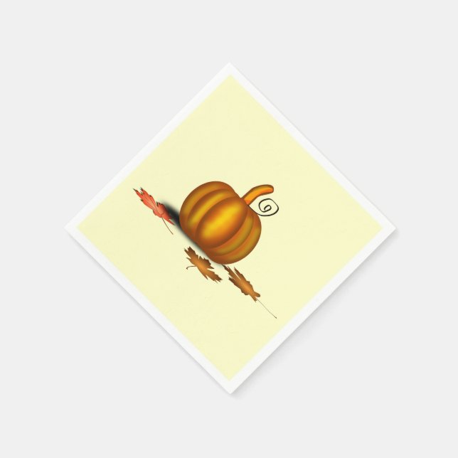 Guardanapo De Papel Pumpkin Autumn Custkins Napkins (Canto)