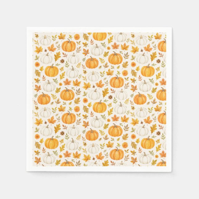 Guardanapo De Papel Pumpkin Bonito | Ação de Graças (Frente)