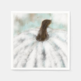 Guardanapo De Papel Pumpkin Branco Coquetel Napkins