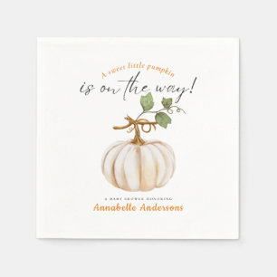 Guardanapo De Papel Pumpkin doce no caminho do Chá de fraldas