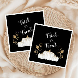 Guardanapo De Papel Pumpkin Feliz de Halloween Negro Bonito