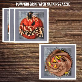Guardanapo De Papel Pumpkin Grin