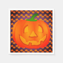 Pumpkin Halloween Party Napkins