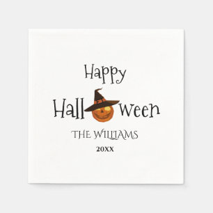 Guardanapo De Papel  Pumpkin Happy Halloween Personalizado  