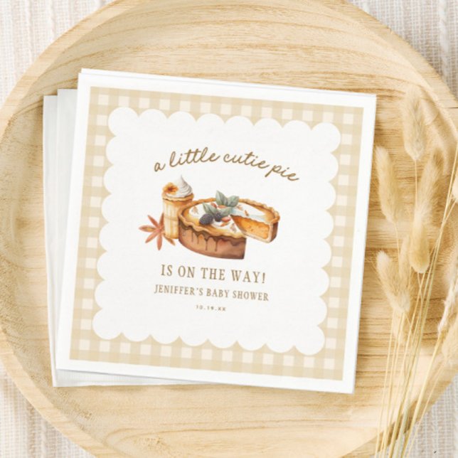 Guardanapo De Papel Pumpkin Little Cutie Pie Está A Caminho Do Chá de  (Criador carregado)