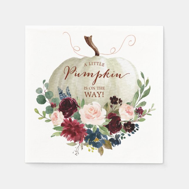 Guardanapo De Papel Pumpkin Napkin Coquetel Napkin (Frente)