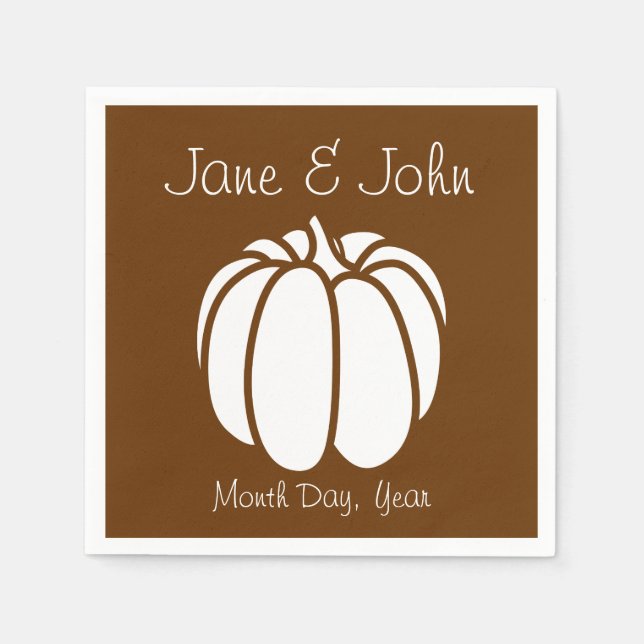Guardanapo De Papel Pumpkin Patch no Chocolate Napkins (Frente)