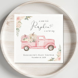 Guardanapo De Papel Pumpkin Pink Floral Bebezinha Chá