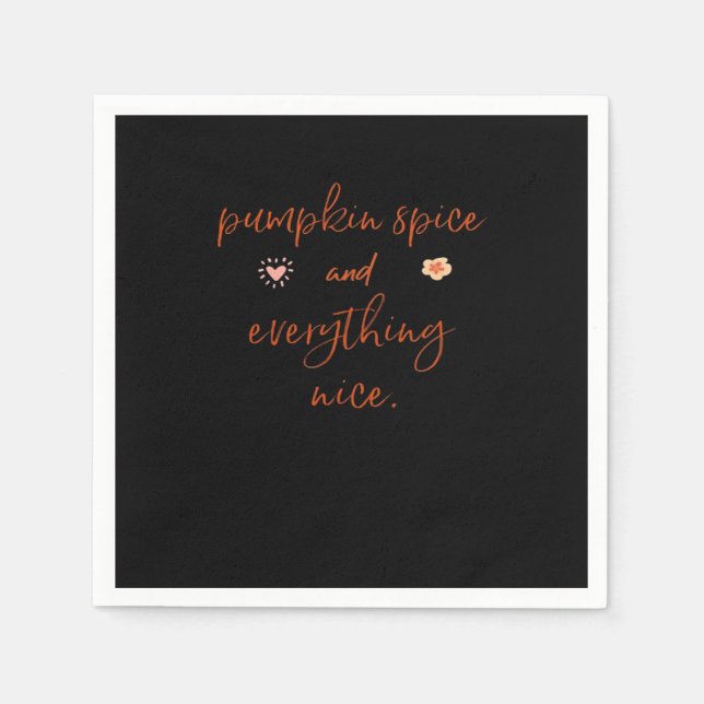 Guardanapo De Papel Pumpkin Spice E Tudo Bem (Frente)