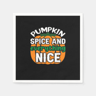 Guardanapo De Papel Pumpkin Spice E Tudo Muito Engraçado Citação E Sl