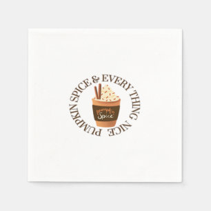 Guardanapo De Papel Pumpkin Spice E Tudo O Que É Boa Citação De Slogan