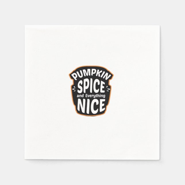 Guardanapo De Papel Pumpkin Spice E Tudo O Que É Bonito Gra De Pumpkin (Frente)