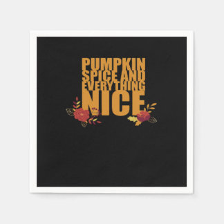Guardanapo De Papel Pumpkin Spice E Tudo O Que É Legal Com Flores Cla