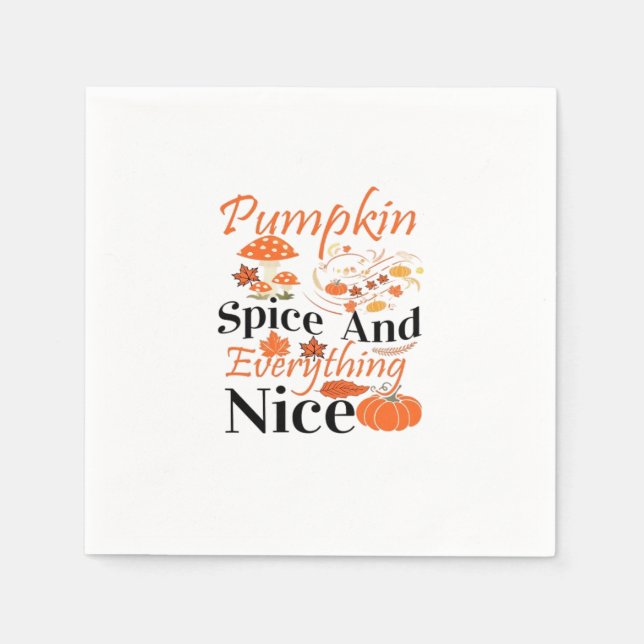 Guardanapo De Papel Pumpkin Spice E Tudo Que É Bonito E Engraçado Mem (Frente)