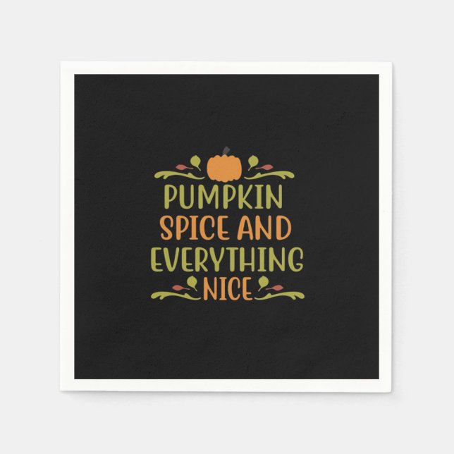Guardanapo De Papel Pumpkin Spice E Tudo Que É Engraçado Slogan (Frente)
