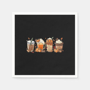 Guardanapo De Papel Pumpkin Spice Latino Café de Queda, Autumn Thanksg