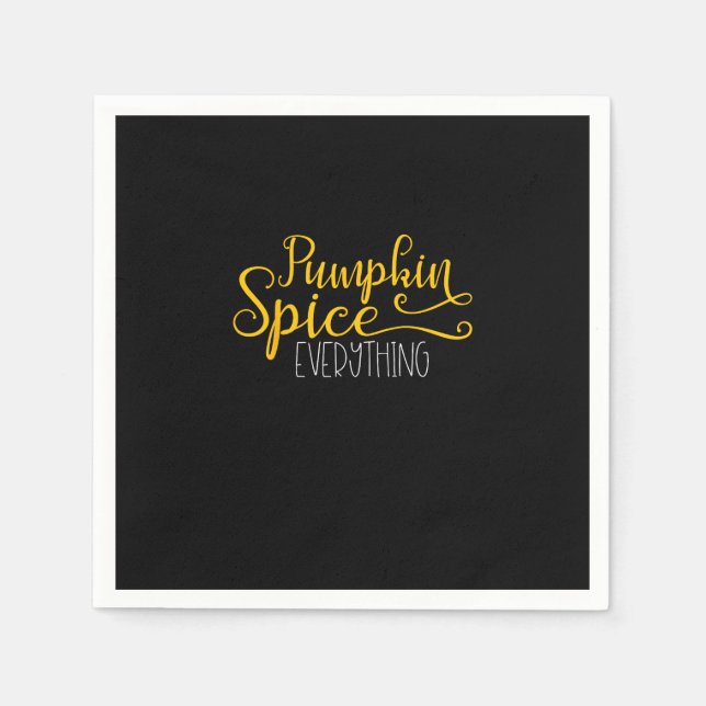 Guardanapo De Papel Pumpkin Spice Tudo (Frente)