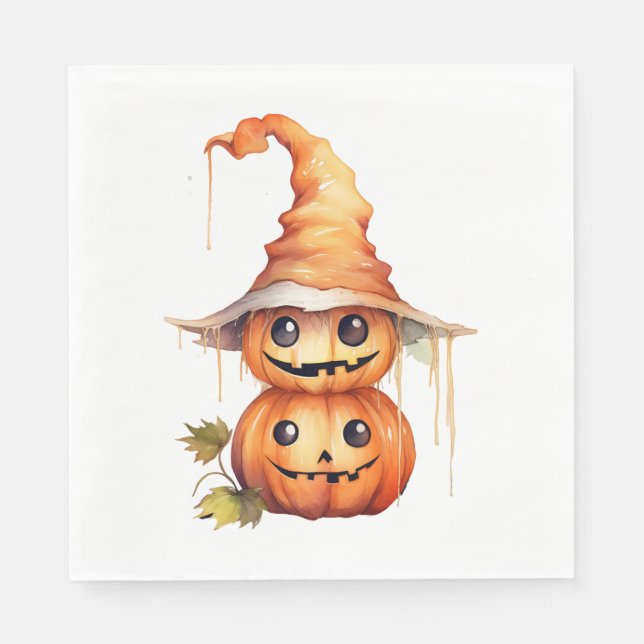Guardanapo De Papel Pumpkins Sticker (Frente)