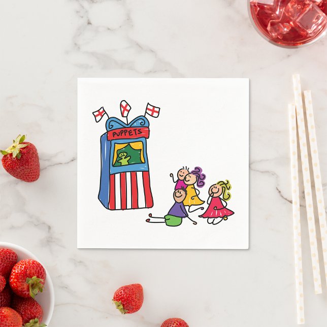 Guardanapo De Papel Puppet Show Paper Napkins (Criador carregado)