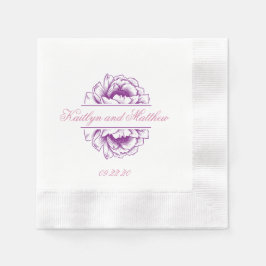 Guardanapo De Papel Pur Wedding Floral Elegante