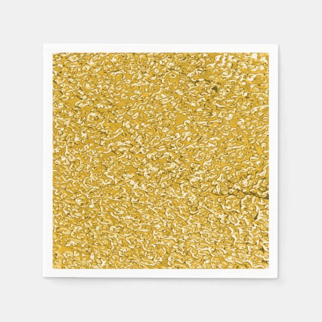 Guardanapo De Papel PURE DOURADO Splatter Patterno + texto/foto (Frente)