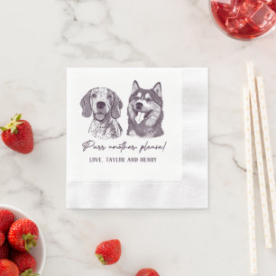 Guardanapo De Papel Purgue Outro Por Favor Personalizado Casamento De