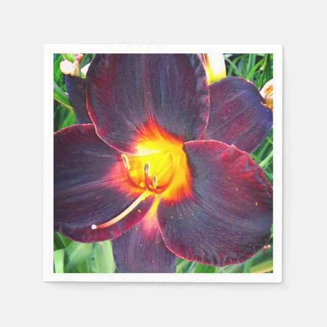 Guardanapo De Papel Purple Crimson Lily (Frente)