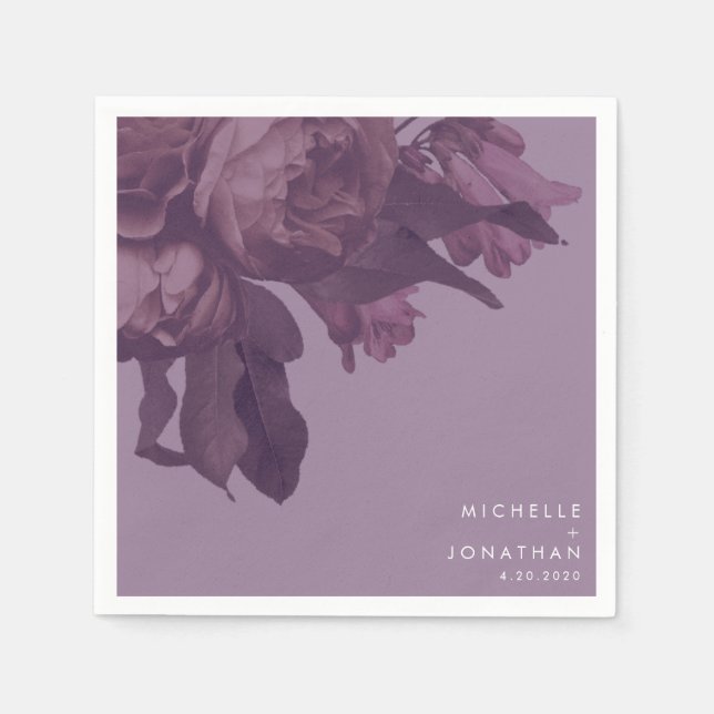 Guardanapo De Papel Purple Fantasy Wedkins Mesa Napkins (Frente)