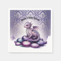 Purple Magical Dragon Baby Shower