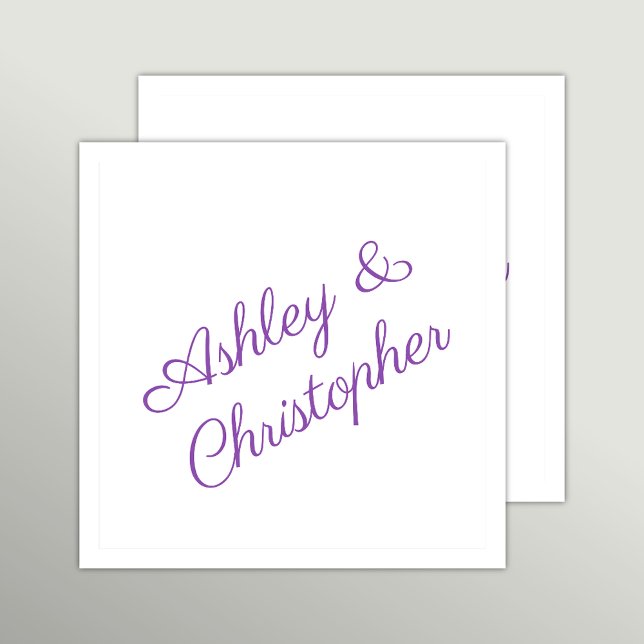 Guardanapo De Papel Purple Watercolor Wildflower Coctail Party (Criador carregado)