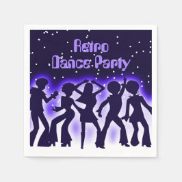 Guardanapo De Papel Púrpura de Dança Retroativa